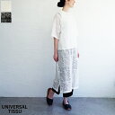 【送料無料】UNIVERSAL TISSU(ユニヴァーサル ティシュ)パッチワークレーススリットワンピース