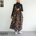 【送料無料】NARU(ナル)30ビエラゴブランロココ柄キャミソールワンピース