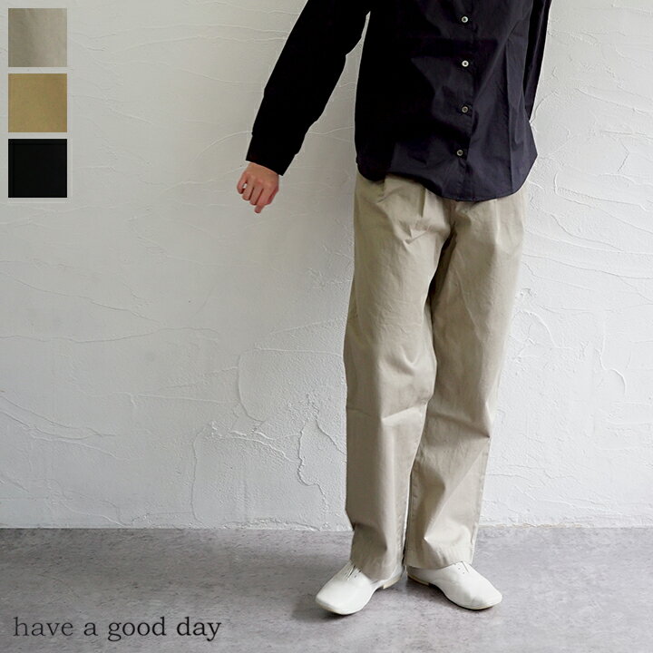 乐天商城 - 【送料無料】HAVE A GOOD DAY（ハブアグッドデイ) タックチノパンツ