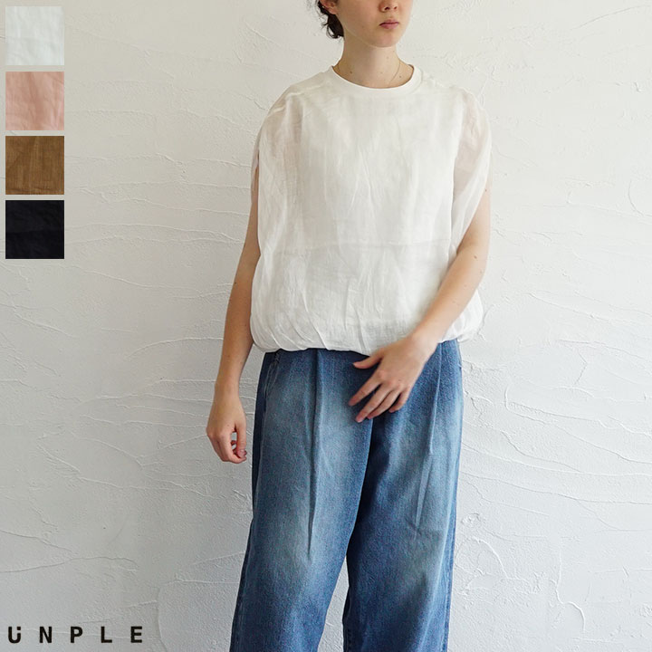 乐天商城 - 【送料無料】【ゆうパケット対応】UNPLE(アンプル) リネンバルーンブラウス