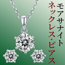ピアス&ネックレスセットモアサナイト(モアッサナイト)&シルバー ダイヤモンドの2.5倍の輝きネックレス:2.0ct3.2g/ピアス:1.0ct×22.4g金属アレルギー対応 silver925