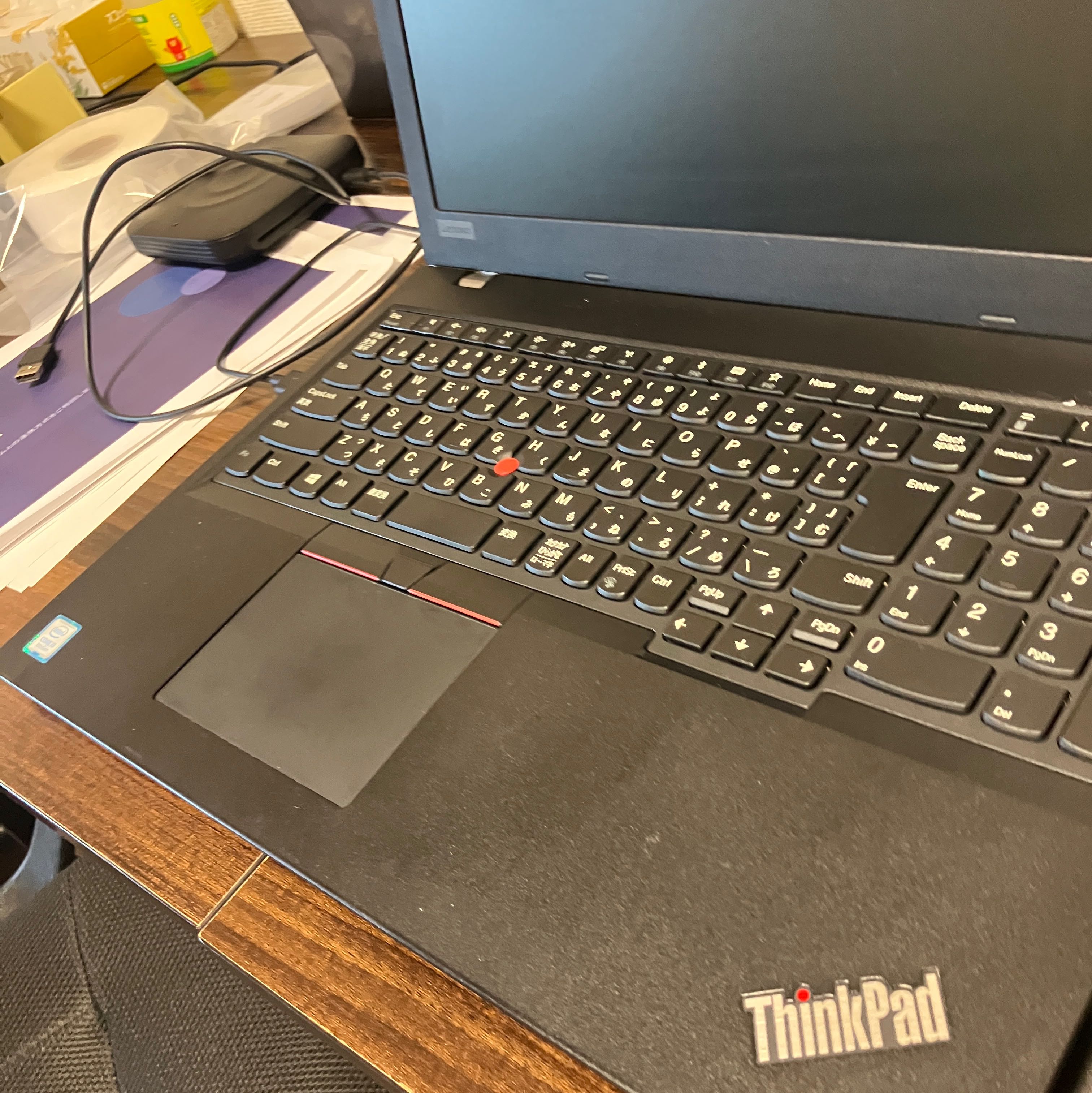 レノボ ThinkPad L580 ブラック ノートパソコン テンキー搭載 日本語配列キーボード トラックポイント インテルプロセッサー搭載 トラックパッド搭載