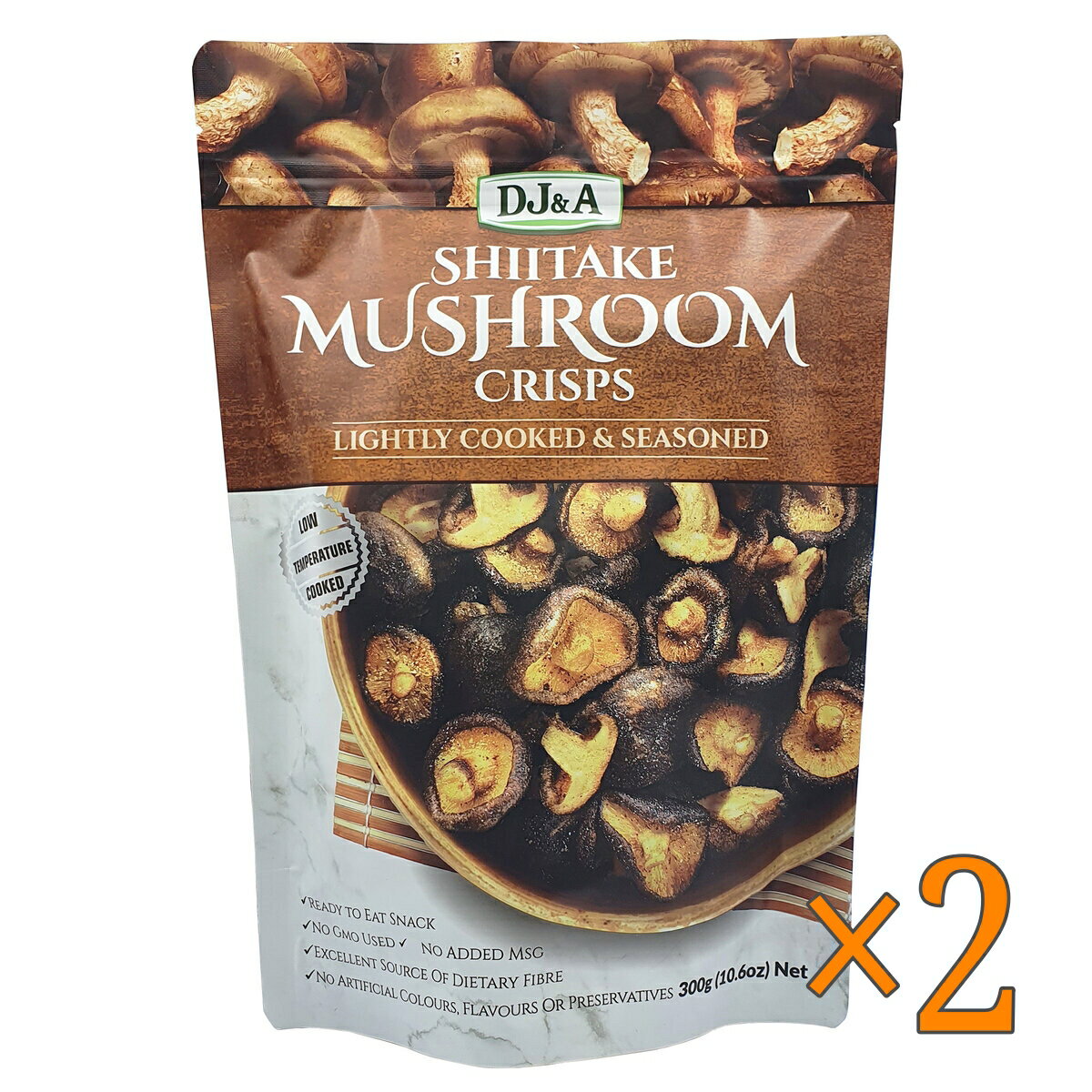 DJ&A シイタケマッシュルームクリスプ 300g × 2SET - DJ&A Shiitake Mushroom Crisps 300g × 2SET