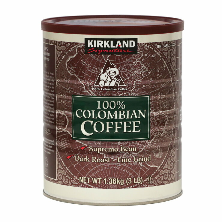 カークランドシグネチャー コロンビアコーヒー（粉）1.36kg - Kirkland Signature Colombian Ground Coffee 1.36kg