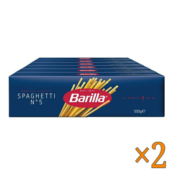 バリラ スパゲッティ (500g x 6箱)×2セット - Barilla Spaghetti (500g x 6) ×2set