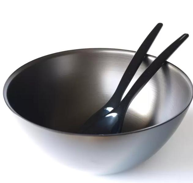 �������� ������ܥ��� �����С��դ� - Echizen Japanese Lacquerware Salad Bowl w/Servers
