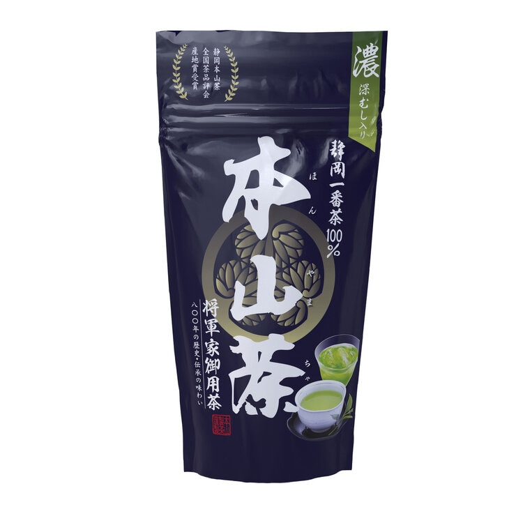 本山茶　将軍家御用茶 一番茶100％　150g - Honyamacha Green Tea Leaves 150g