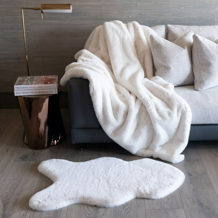 モンシャトー フェイクファー ラグ 60 x 99 cm - Monchateau Faux Fur Rug 60 x 99 cmのサムネイル