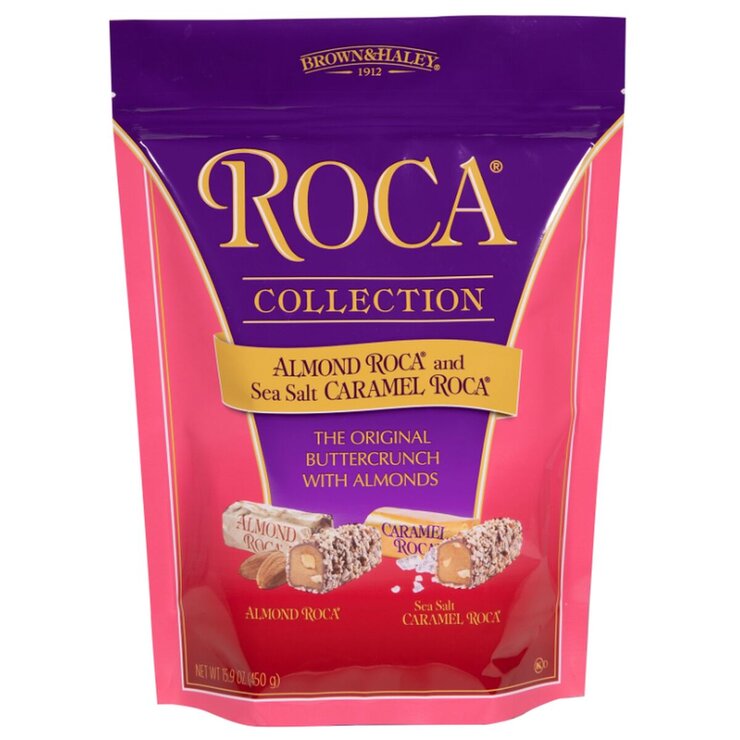 ブラウン & ヘイリー ロカ・コレクション アーモンド & 塩キャラメル 450G - BROWN & HALEY ROCA COLLECTION ALMOND & SALTED CARAMEL ..