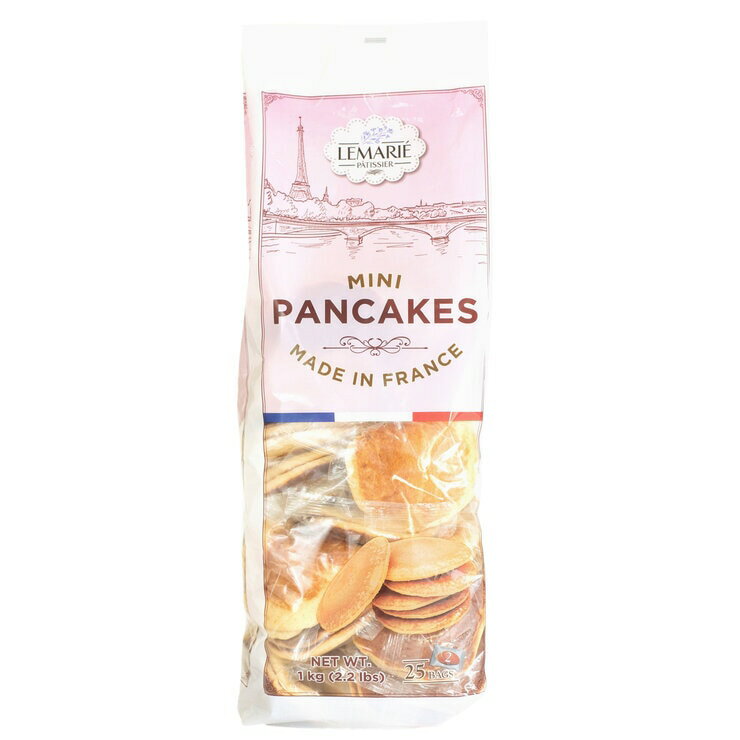 Lemarie Patissier フレンチミニパンケーキ 1袋2枚入 × 25袋 約1kg - FRENCH MINI PANCAKES 2 per pack × 25packs