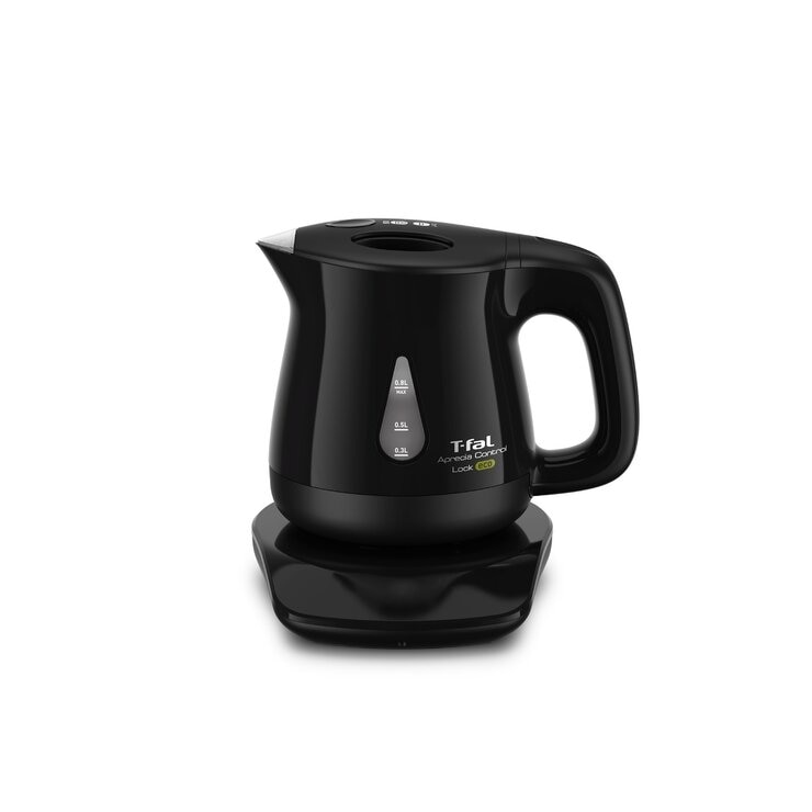 電気ケトル ティファール 電気ケトル アプレシア ロック コントロール エコ ブラック 0.8L KO8418JP - T-fal Electric Kettle Aprecia Lock Control Eco Black 0.8L KO8418JP