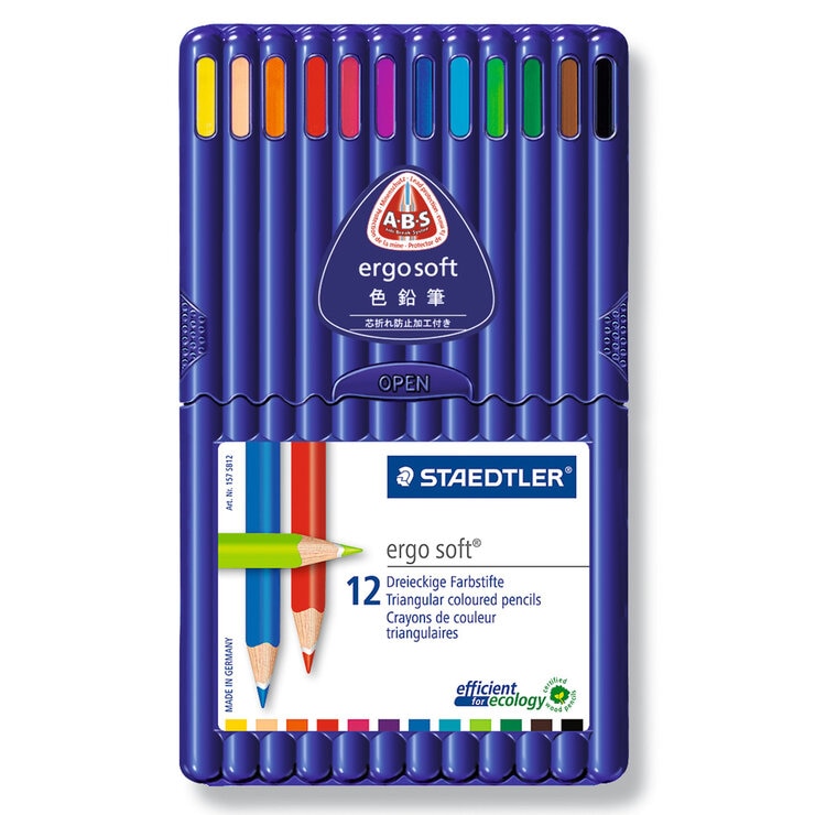 楽天コストホールストアステッドラー エルゴソフト 色鉛筆12色 - Staedtler Ergosoft Colored Pencil 12PC ABS 157SB12