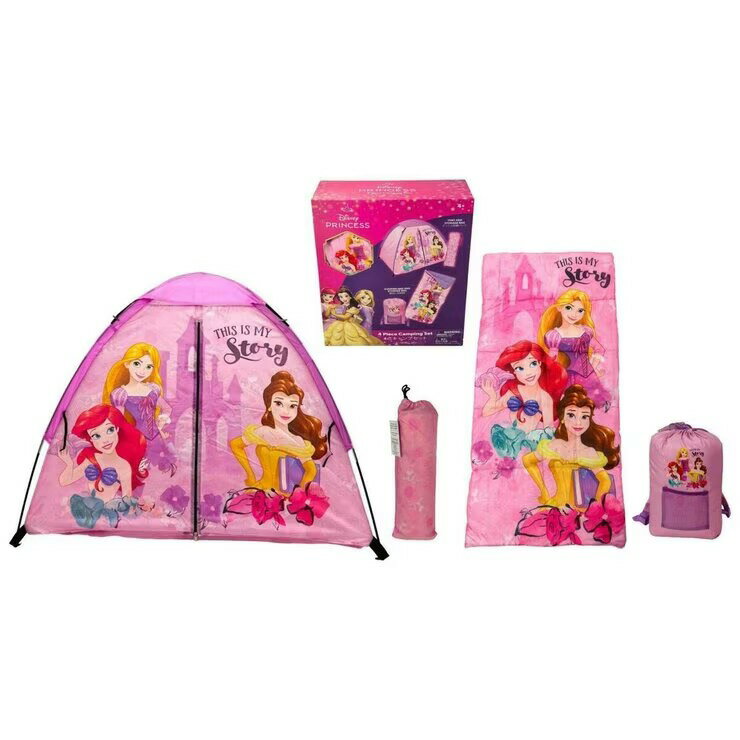 Rakuten - キッズキャンピングセット テント 寝袋入り - LICENSED KIDS CAMPING SET W/Sleeping Bag
