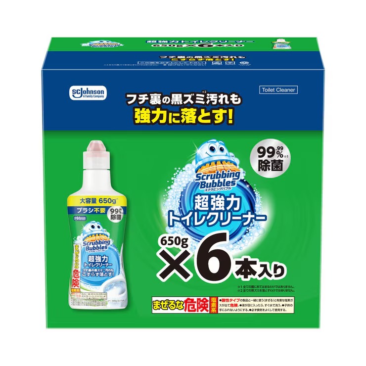 スクラビングバブル 超強力トイレクリーナー 650g x 6本 - Scrubbing Bubbles Toilet Bowl Cleaner 650g x 6