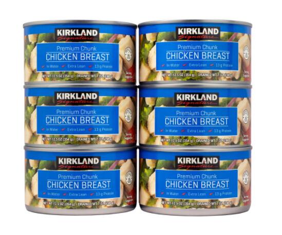カークランドシグネチャー チキン缶 354g x 6 Kirkland Signature Canned Chicken 354g x 6