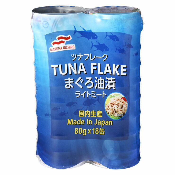 マルハニチロ ツナフレーク 80グラム X 18パック Tuna In Oil 80g X18Packs