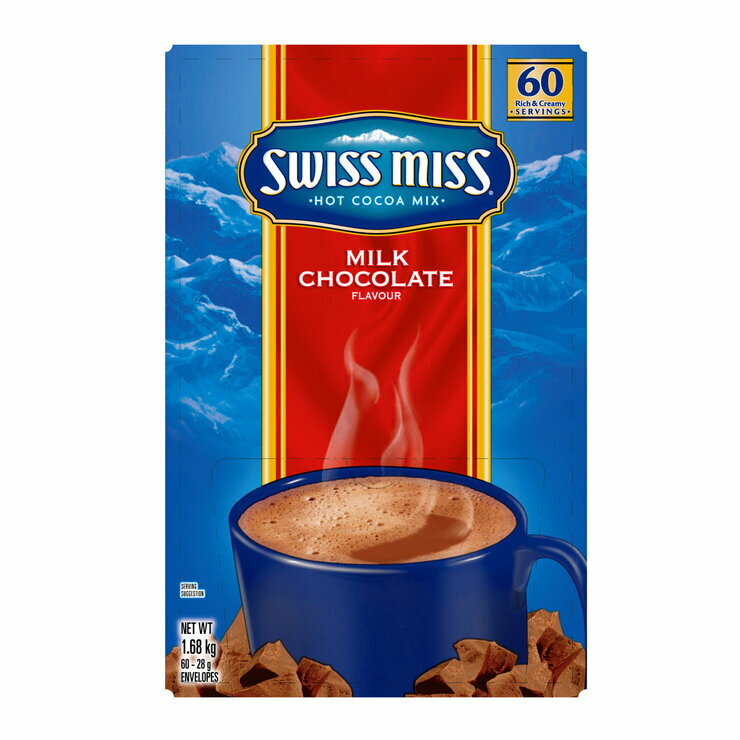 スイスミス ミルクチョコレート ココア 60袋　SwissMiss Milk Chocolate Cocoa 60pk