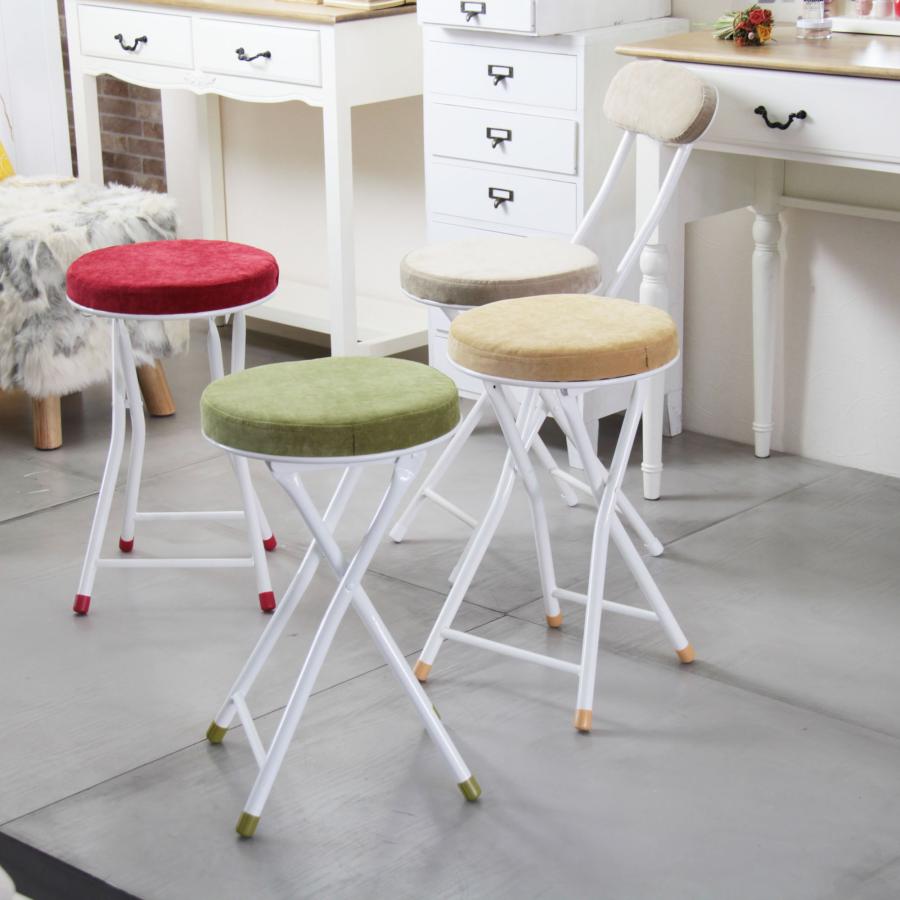 東谷 ( AZUMAYA ) ロンダ スツール PC-31 / 6カラー ( キッチン や 玄関 にも置ける コンパクト 折りたたみスツール フォールディングチ...