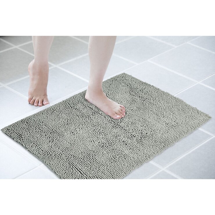 シェニール 吸水マイクロファイバー バスマット 60cm x 90cm - Chenille Microfiber Bathe Mat 60cm x 90cmのサムネイル