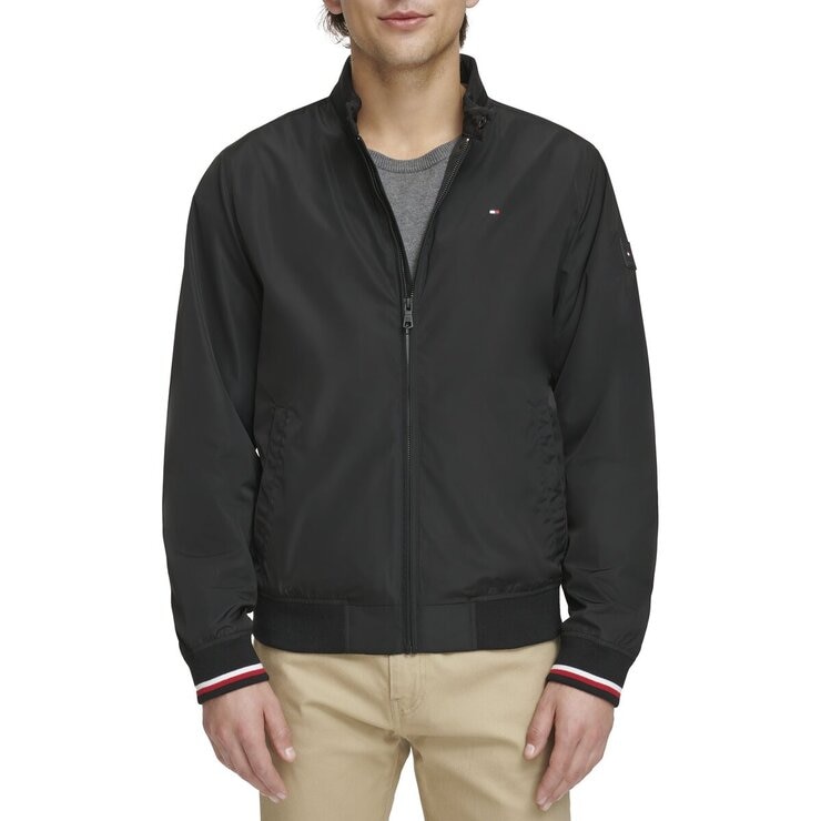 トミーヒルフィガー メンズ ボマー ジャケット - Tommy Hilfiger Men's Bomber Jacket