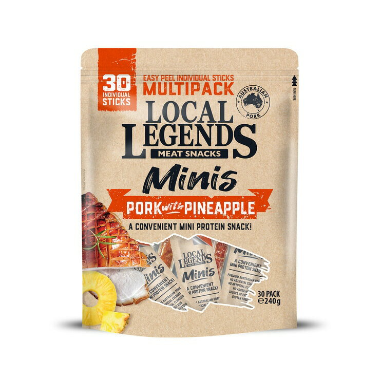 ミニズ ポーク ＆ パインアップル ジャーキー 240g - Minis Pork With Pineapple Jerky 240gのサムネイル