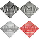 Moto Floor セルフドレイン ガレージフロアタイル 48枚 - Moto Floor Self Draining Garage Floor Tile 48 Piece