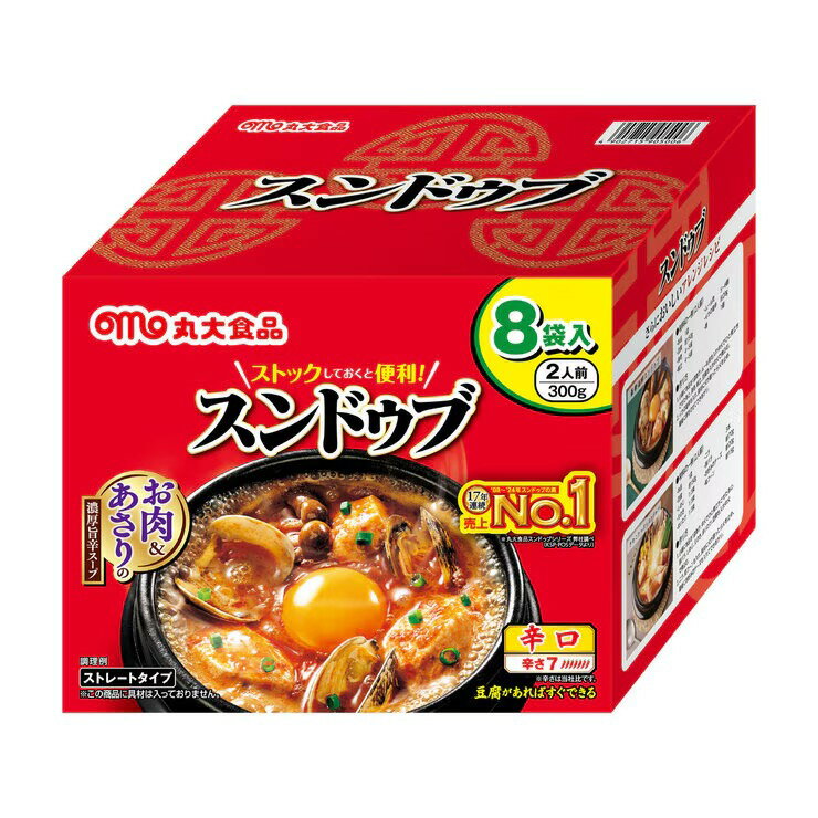 丸大スンドゥブ辛口 300g x 8 - MARUDAI SUNDUBU JJIGAE