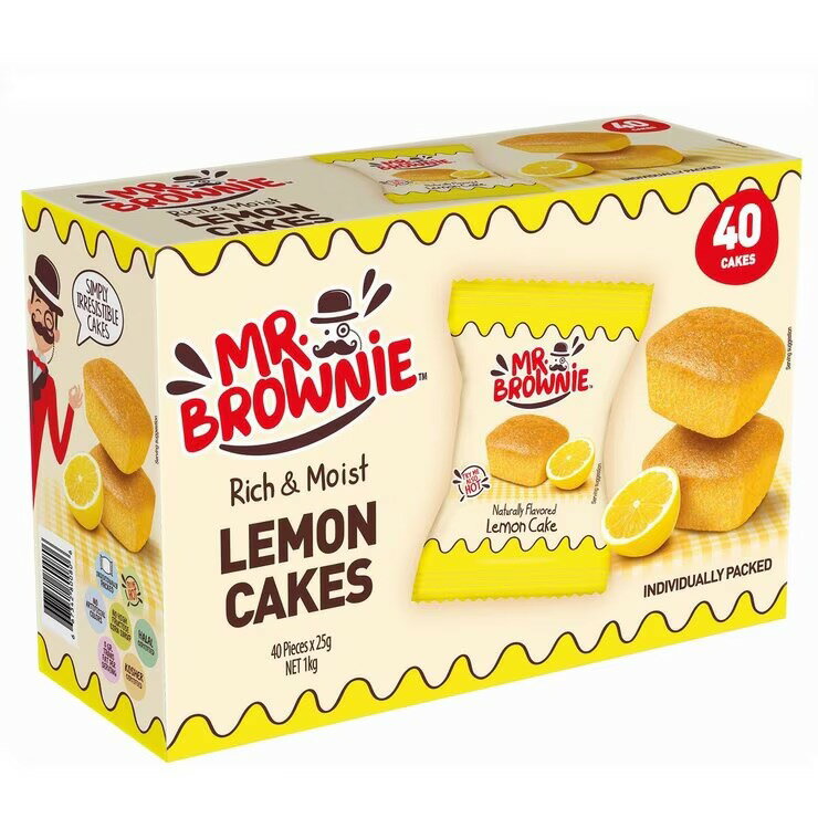 ミスターブラウニーレモンケーキ 40個入り - Mr. Brownie Lemon Cake 40 pieces