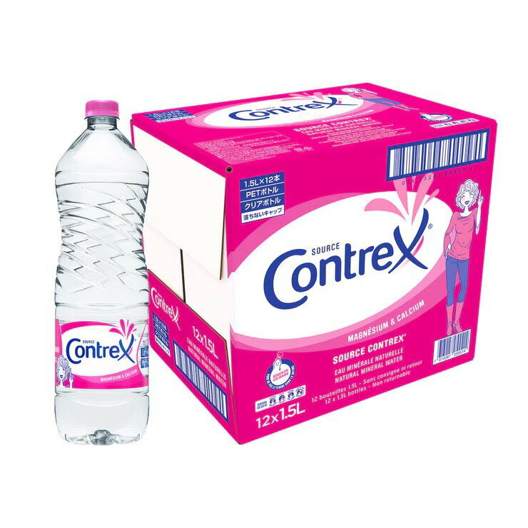 コントレックス ミネラルウォーター 1.5L X 12 本 （硬水） - Contrex Mineral Water 1.5L X 12 Bottles