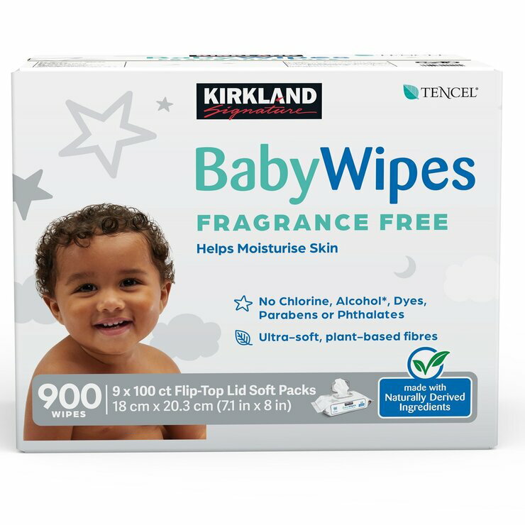 KIRKLAND カークランド BABY WIPES ベビーワイプス 100枚X9個 900枚 送料無料 コストコ商品