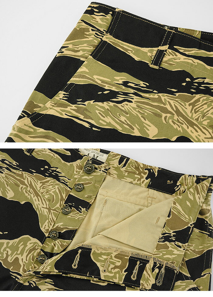 BUZZ RICKSON'S (バズリクソンズ) ゴールドタイガー ストライプ トラウザーズ ショートレングス [BR42502](軍パン ワークパンツ カーゴパンツ ミリタリー メンズ)