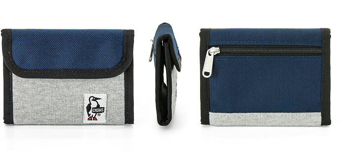 CHUMS (チャムス) トリフォルド ウォレット　スウェット×ナイロン [CH60-2688](二つ折り財布 サイフ 財布 メンズ レディース 小銭入れ)【ゆうメール 送料180円】