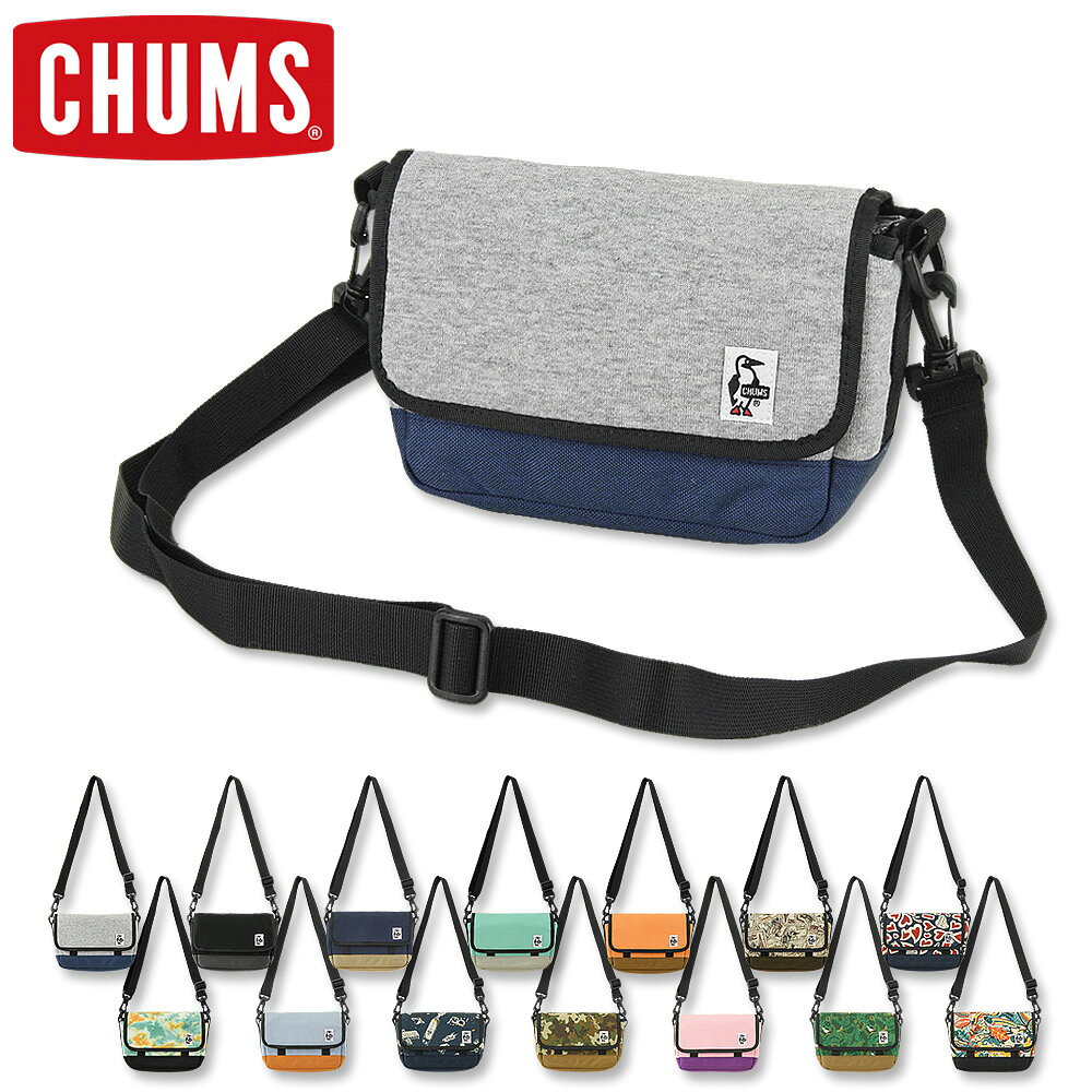 CHUMS (チャムス) スモール カメラ ショルダー スウェット×ナイロン [CH60-3604](カメラバッグ ミラーレスケース/ショルダーバッグ/メンズ/一眼レフ/デジカメ/コンデジ/ミラーレス/ケース/BAG)