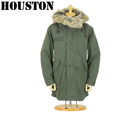 ■ HOUSTON (ヒューストン)3way モッズコート[5408] M-65 PARKA (ロング丈 ファー 付き フード )(アウター/セカオワ/メンズ/M65/コート/ミリタリー/パーカー)