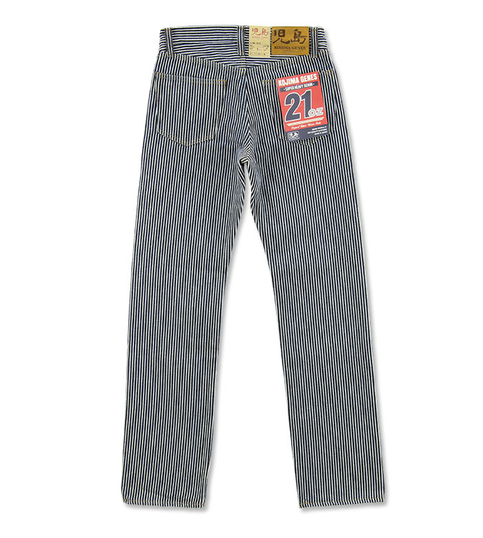 児島ジーンズ (KOJIMA GENES) 21oz ヒッコリー ストレートパンツ [RNB-1221H](ストレート ワンウォッシュ 日本製 メンズ ジーンズ ヘビーオンス 岡山 RNB1221H)