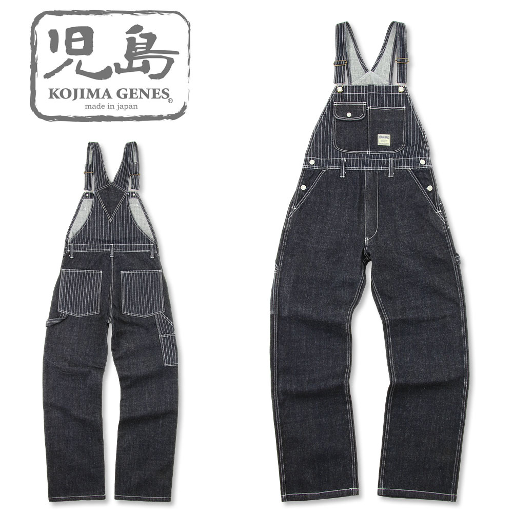 児島ジーンズ (KOJIMA GENES) 13oz ウォバッシュ コンボ オーバーオール [RNB-1281](ワンウォッシュ/日本製/岡山/児島/ジーンズ/ワーク/パンツ/アメカジ/KOJIMA JEANS/RNB1281)