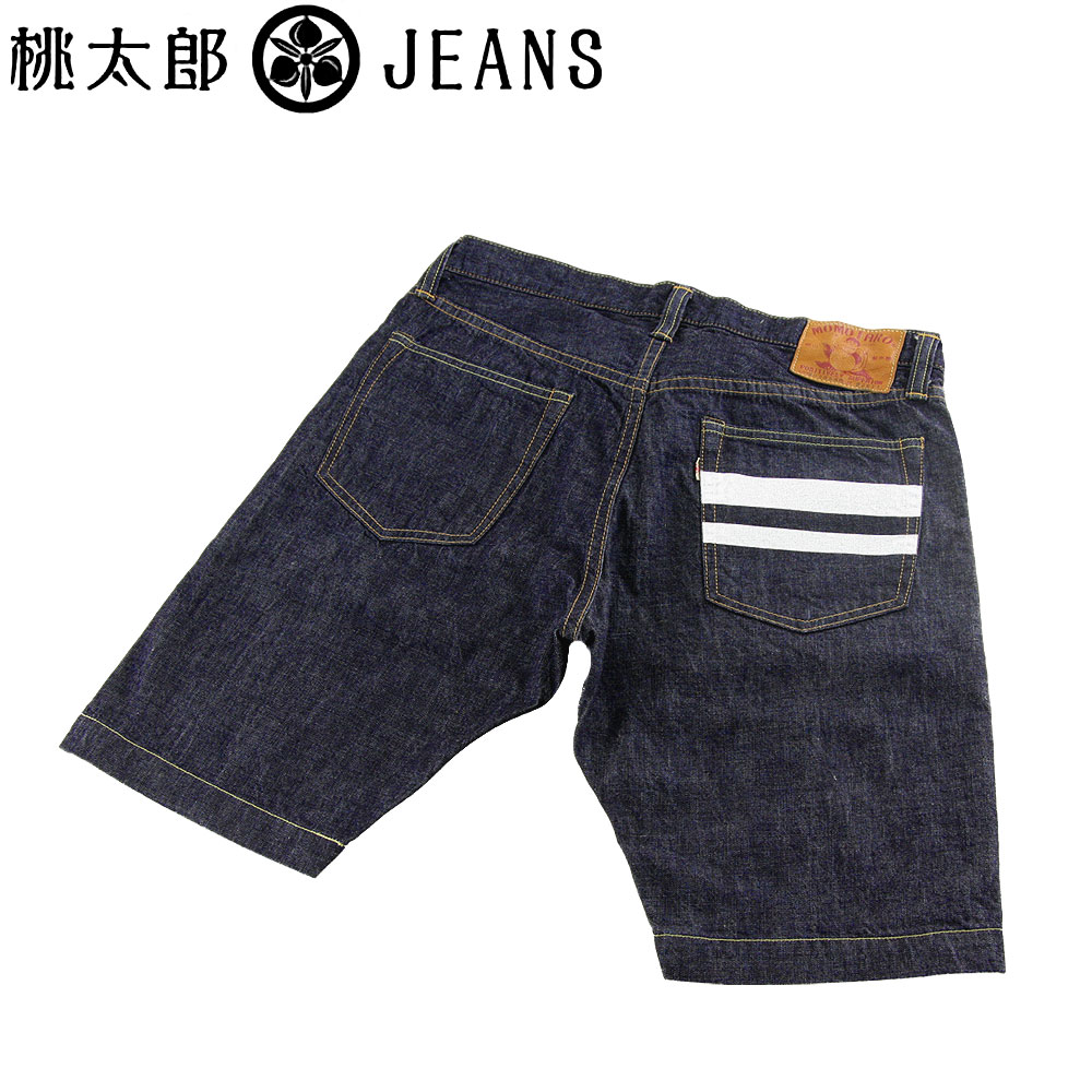 桃太郎ジーンズ (MOMOTARO JEANS) 出陣レーベル 10ozデニム ショートパンツ [H0205SP-ID] (日本製/ワンウォッシュ/ハーフパンツ/ショーツ/アメカジ）