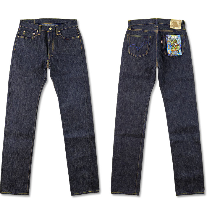 ■ SAMURAI JEANS (サムライ ジーンズ)(S710MOG18OZ)18周年記念 限定 徳川四天王シリーズ 「無の知恵者 18oz」(ノンウォッシュ 細めのストレート リジッド 日本製 メンズ