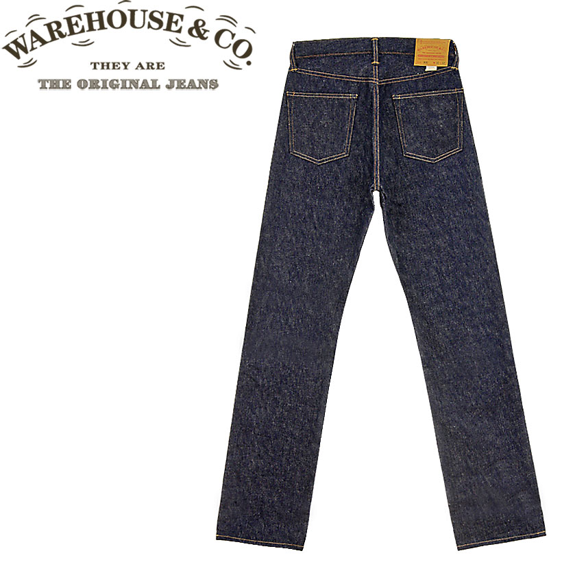 ■ WAREHOUSE（ウエアハウス） [800-NW] スタンダード ストレート ジーンズ（JEANS・Gパン・デニム）（ノンウォッシュ）(日本製)