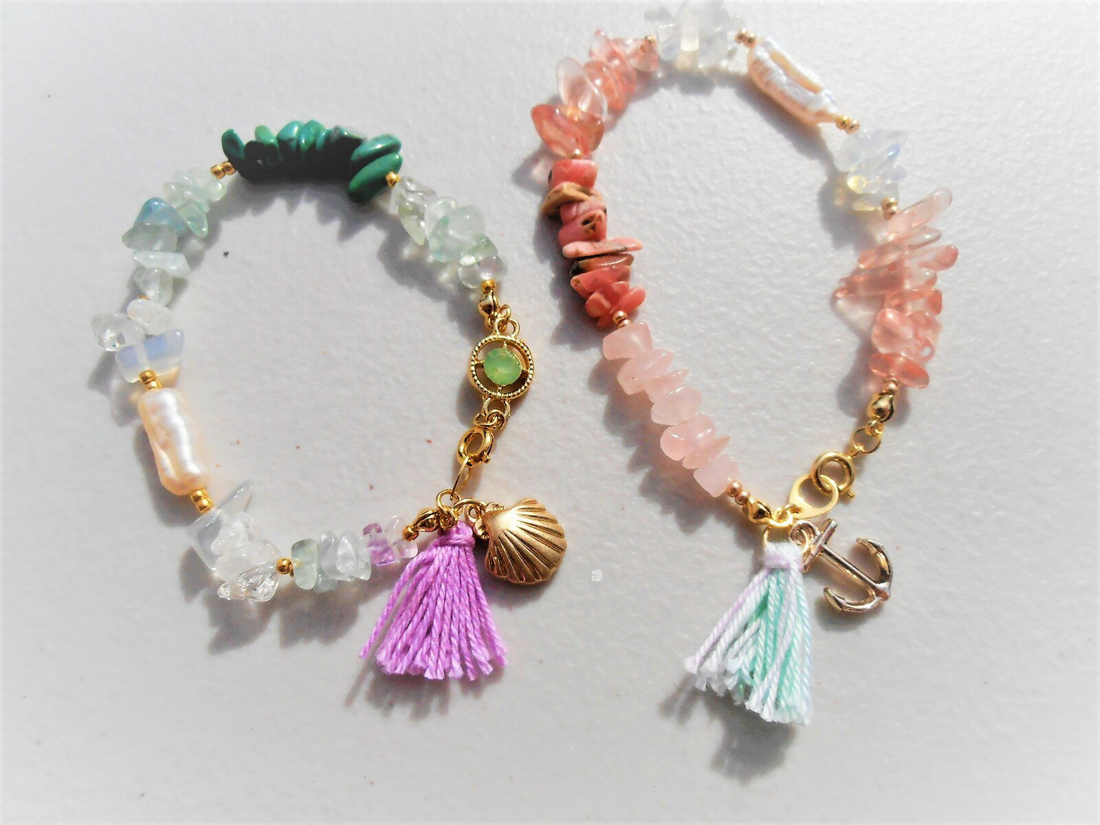 Mermaid jewelry ϥɥᥤ ŷХ֥쥹å (ϡˡʥԥ󥯷ϡ å 㡼  ꥢ꡼ϥ磻󥸥奨꡼