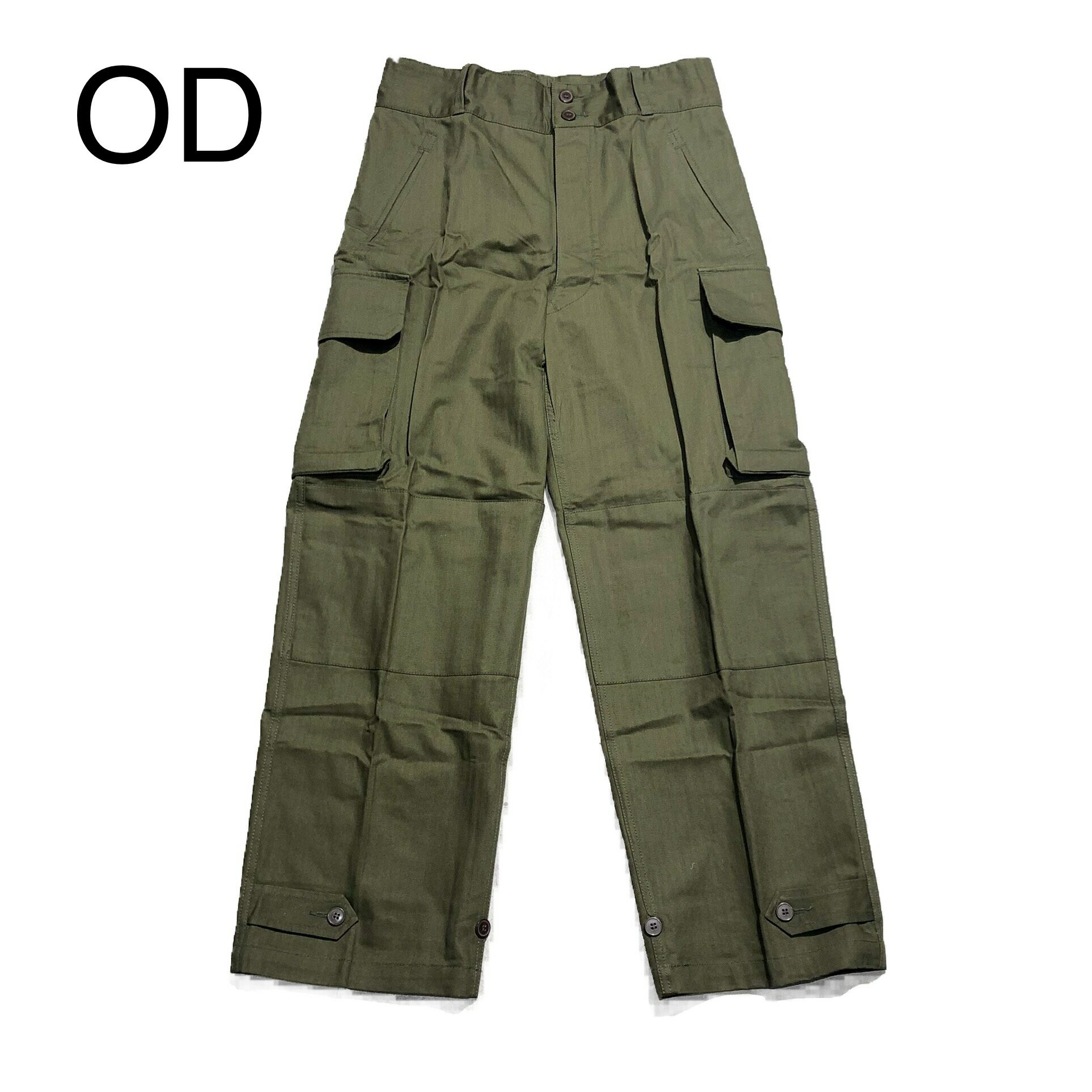 HOUSTON / ヒューストン / 1985 FRENCH ARMY M47 PANTS / BLACK OD KHAKI / ミリタリー / カーゴパンツ