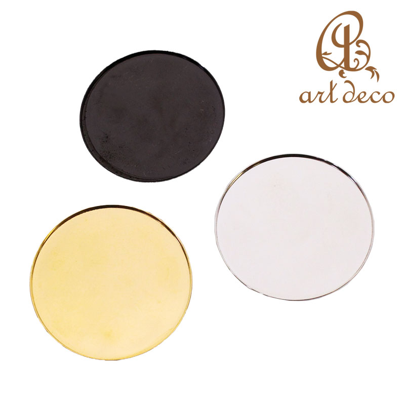 ブローチ コサージュ 円形 丸 1個/10個 内径50mm アクセサリーパーツ ハンドメイド オリジナル 空枠 カラワク ミール皿 レジン