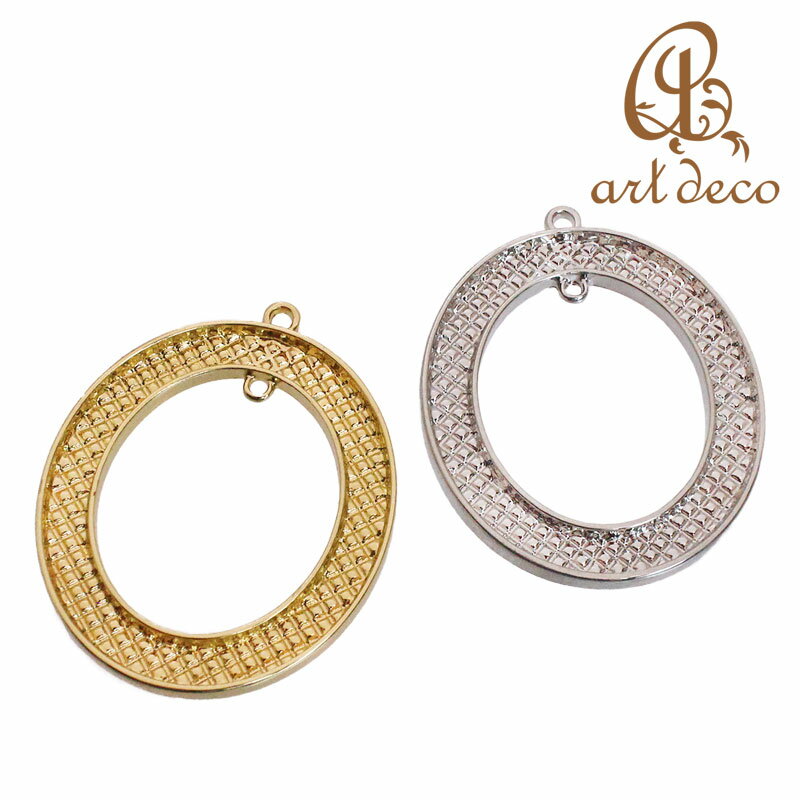 アクセサリーパーツ ハンドメイド チャーム ペンダントトップ 楕円 輪 リング ドーナツ オーバル 粘土..