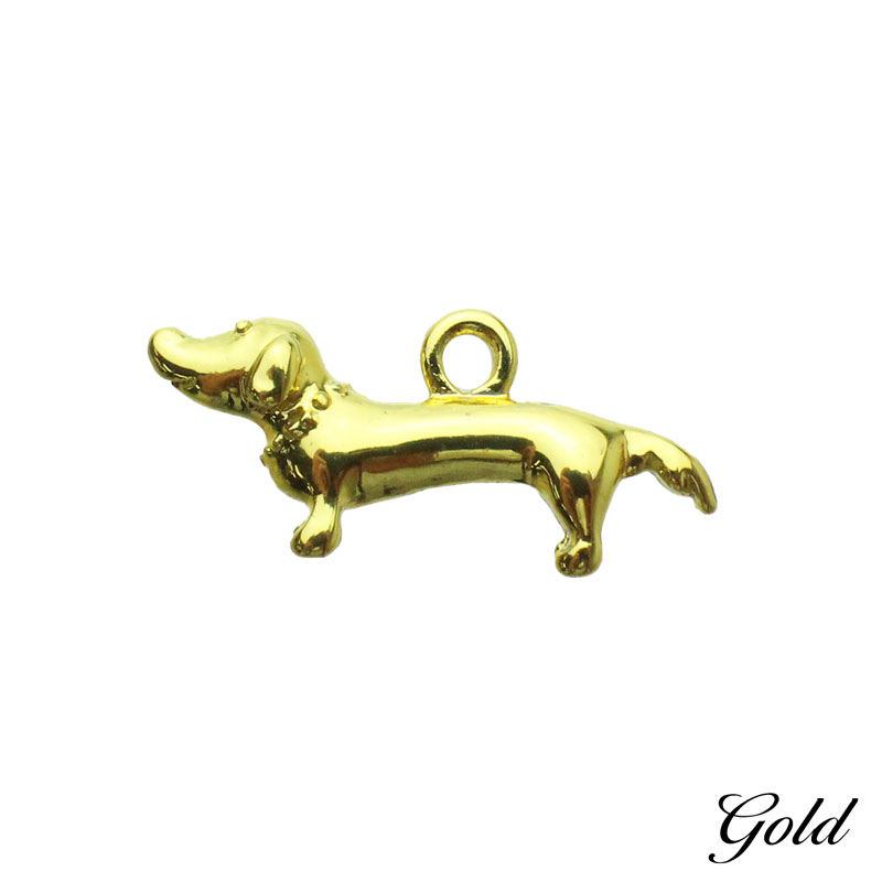 チャーム 犬 いぬ ダックスフント アニマル キーホルダー ペンダントトップ 2個/10...