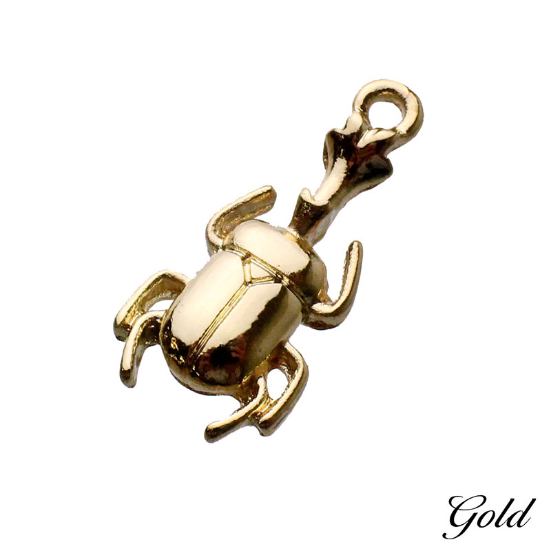 チャーム キーホルダー ペンダントトップ カブトムシ 昆虫 夏 虫 2個/10個 21mm×10mm アクセサリーパーツ ハンドメイド オリジナル レジンの商品画像 2