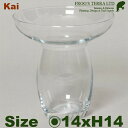 カイ 14(直径14cm×H14cm)(AQUA CULTURE VASE アクアカルチャーベース 水耕栽培 水栽培 多肉植物 ヒヤシンス 花器 フラワーベース...