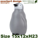 TG259 ウォータリングカン ペンギン（W15.5cm×L12.4cmxH23.1cm）じょうろ PP エッシャーデザイン esschert deign