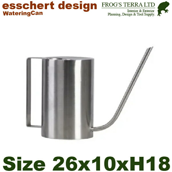 TG296 ウォータリングカン シリンダー（W26.7cm×L10.7cmxH18.8cm）じょうろ SUS エッシャーデザイン es..