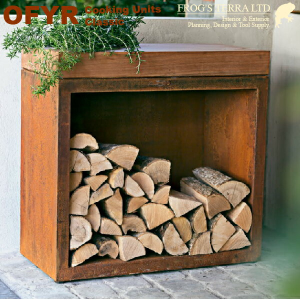 カッティングボード付ストレージ OFYR オプションパーツ COOKING UNITS CLASSIC（W90cmxD45cm×H88cm）（炭 炉 七輪 BBQ 薪 キャンプ）