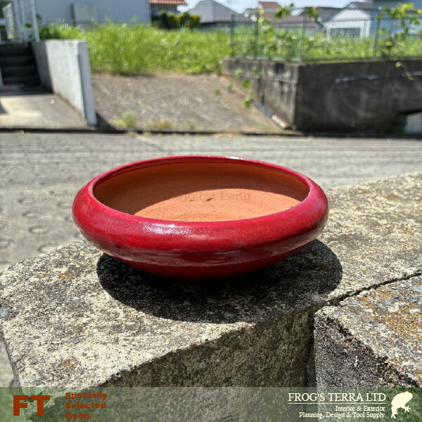 樂天商城 - 【屋外対応】鶏血 丸鉢 大（直径16cmxH5cm）（底穴あり） 盆栽鉢 最高級